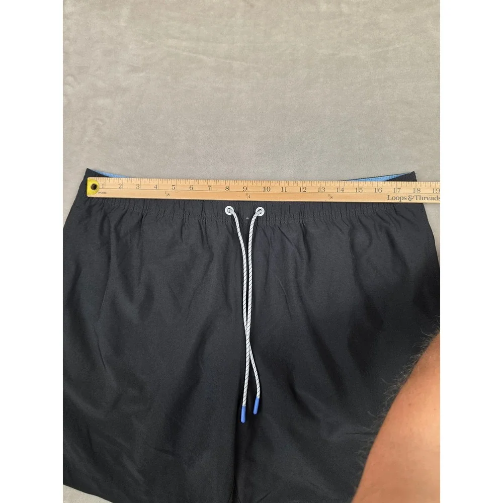 Bonobos Swim Trunks Mens XL Black 7 Inch Inseam Drawstring Mesh Lined Pockets
